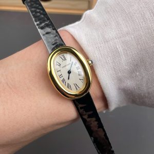 Đồng Hồ Cartier Replica Cao Cấp Baignoire WGBA0017 Nữ Dây Da AF Factory 24,6x18,7mm (9)