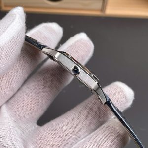 Đồng Hồ Cartier Replica Cao Cấp Santos Dumont WSSA0022 Nam Dây Da Màu Xanh Dương AF 43,5mm (7)