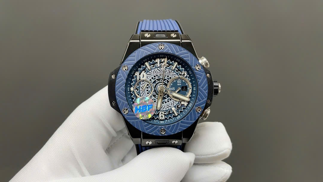 Đồng Hồ Hublot Rep 11 Big Bang Unico 'O Ka Mua Chronograph Dây Cao Su Xưởng HB 45mm (3) Đồng Hồ Hublot Rep 11 Big Bang Unico 'O Ka Mua Chronograph Dây Cao Su Xưởng HB 45mm (3)