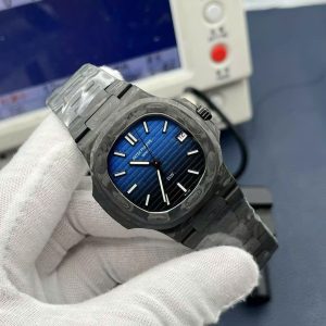 Đồng Hồ Patek Philippe Rep 11 Natilus 5711 DIW Carbon Màu Đen Mặt Xanh Siêu Nhẹ 40mm (1)