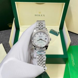 Đồng Hồ Rolex Chế Tác DateJust 126334 Mặt Khảm Trai Trắng Dây Jubille Xưởng Clean 41mm (5)