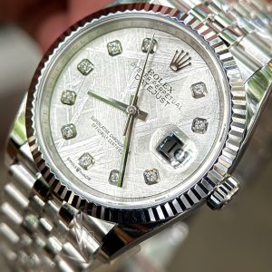 Dong Ho Rolex Che Tac Mat So Thien Thach Coc So Moissanite DateJust 126234 Xuong Clean 36mm 1