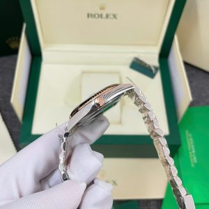 Dong Ho Rolex Rep 1 1 DateJust 126331 Mat So Kham Trai Trang Nha May Clean 41mm 4
