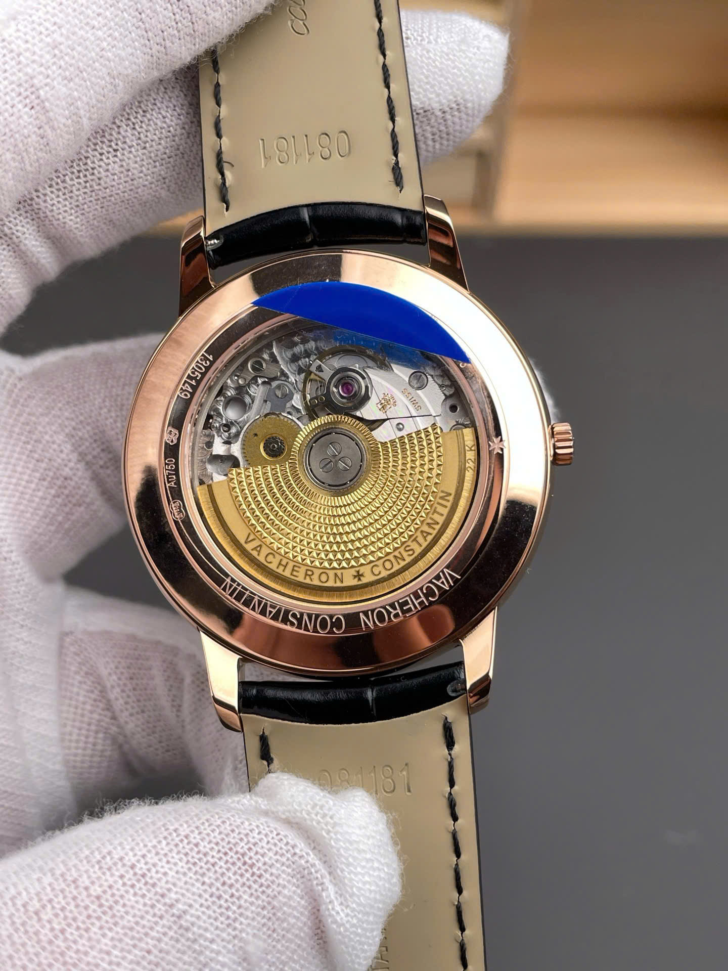 Đồng Hồ Vacheron Constantin Replica 11 Patrimony 85180 Nam Dây Da Màu Đen Xưởng MKS 40mm (5) Dong Ho Vacheron Constantin Replica 11 Patrimony 85180 Nam Day Da Mau Den Xuong MKS 40mm 5