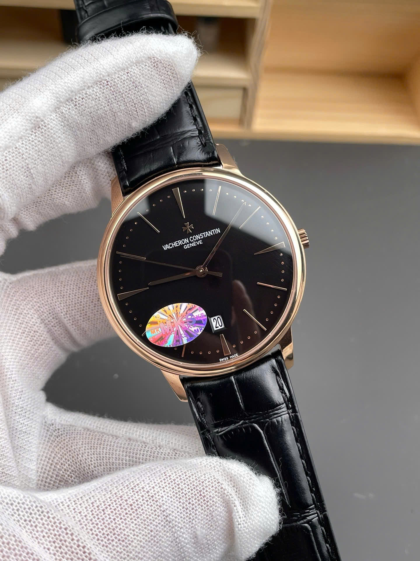 Đồng Hồ Vacheron Constantin Replica 11 Patrimony 85180 Nam Dây Da Màu Đen Xưởng MKS 40mm (9) Đồng Hồ Vacheron Constantin Replica 11 Patrimony 85180 Nam Dây Da Màu Đen Xưởng MKS 40mm (4)