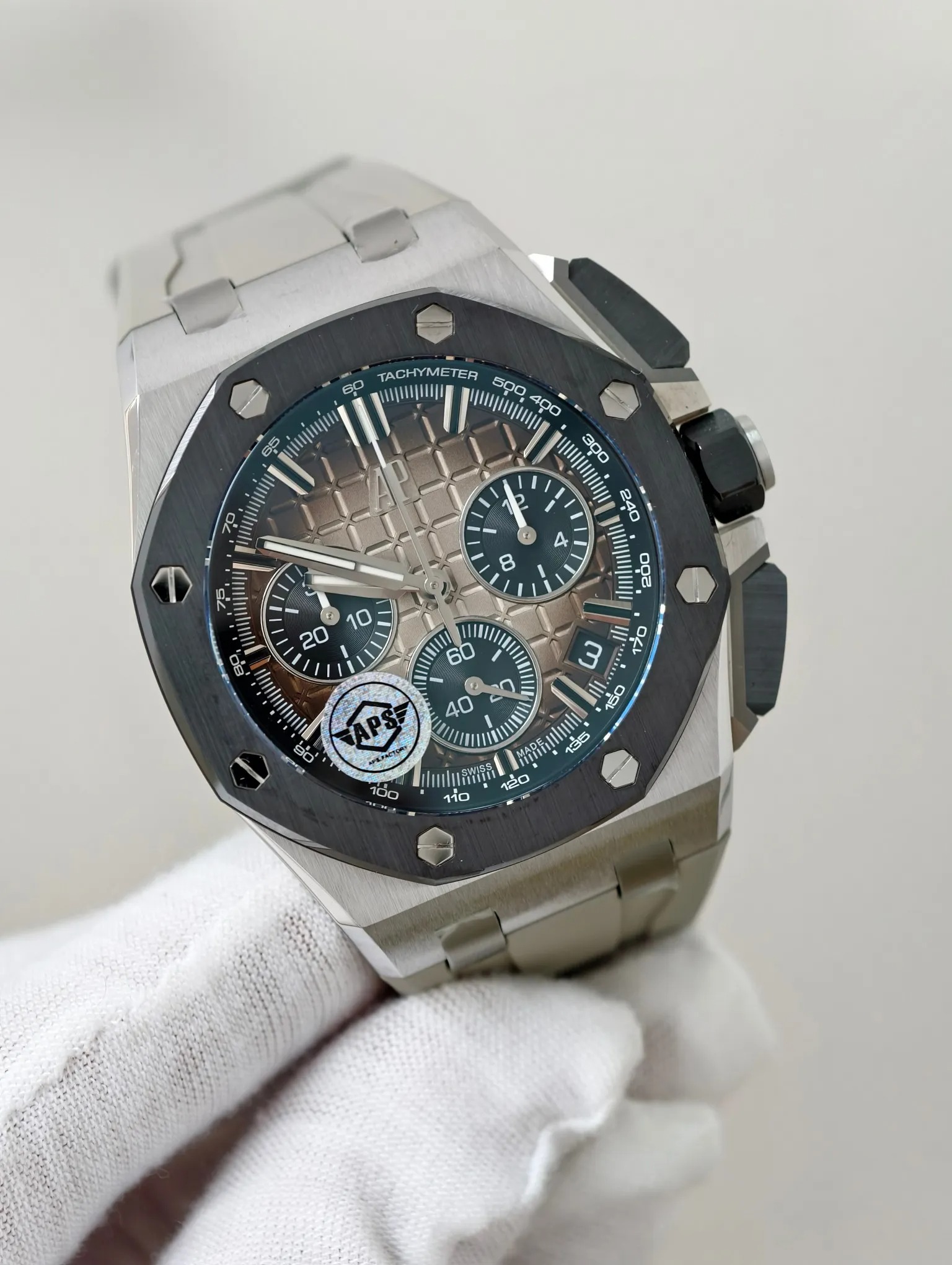 Đồng Hồ Audemars Piguet Rep 11 Royal Oak Offshore 26240ST Dây Cao Su Xưởng APS 43mm (1) Đồng Hồ Audemars Piguet Rep 11 Royal Oak Offshore 26240ST Dây Cao Su Xưởng APS 43mm (7)