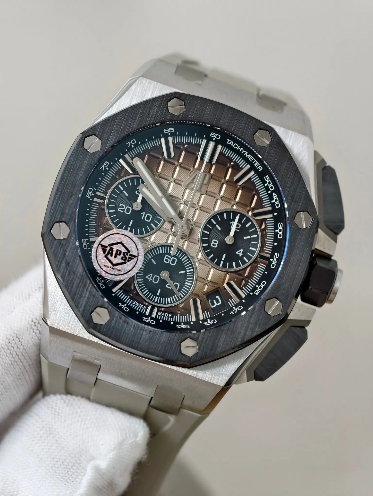 Đồng Hồ Audemars Piguet Rep 11 Royal Oak Offshore 26240ST Dây Cao Su Xưởng APS 43mm (8) Dong Ho Audemars Piguet Rep 11 Royal Oak Offshore 26240ST Day Cao Su Xuong APS 43mm 8