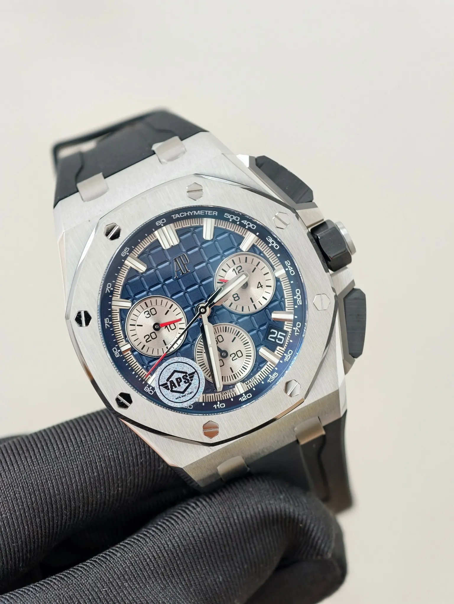 Đồng Hồ Audemars Piguet Rep 11 Royal Oak Offshore 26240ST Mặt Xanh Blue Xưởng APS 43mm (1) Đồng Hồ Audemars Piguet Rep 11 Royal Oak Offshore 26240ST Mặt Xanh Blue Xưởng APS 43mm (7)