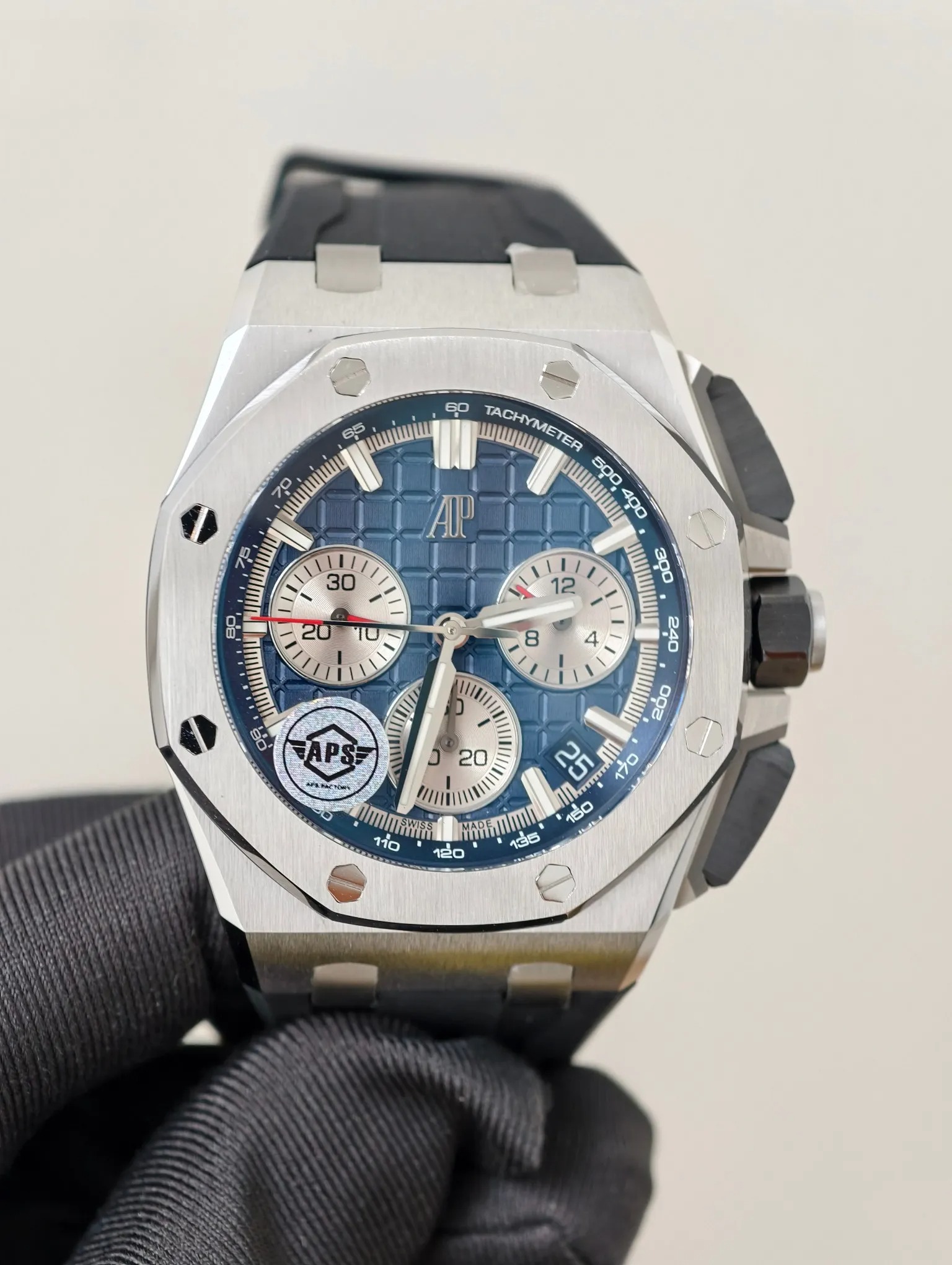 Đồng Hồ Audemars Piguet Rep 11 Royal Oak Offshore 26240ST Mặt Xanh Blue Xưởng APS 43mm (7) Đồng Hồ Audemars Piguet Rep 11 Royal Oak Offshore 26240ST Mặt Xanh Blue Xưởng APS 43mm (7)