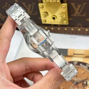 Dong Ho Audemars Piguet Royal Oak 77450 Nu Day Thep May Co Mat Xanh Bang OMF 34mm 11
