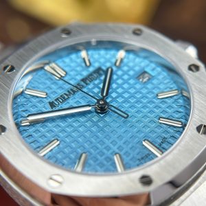Đồng Hồ Audemars Piguet Royal Oak 77450 Nữ Dây Thép Máy Cơ Mặt Xanh Băng OMF 34mm (6)