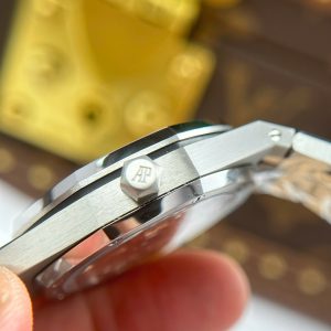 Dong Ho Audemars Piguet Royal Oak 77450 Nu Day Thep May Co Mat Xanh Bang OMF 34mm 5