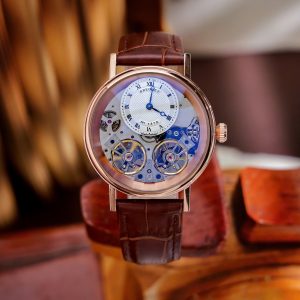 Đồng Hồ Breguet Tradition Fake Cao Cấp Cơ Lộ Máy Automatic Nam Dây Da Màu Nâu 42mm (2)