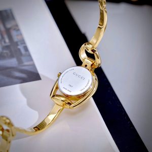 Đồng Hồ Gucci Horsebit Nữ Dạng Lắc Màu Vàng Super Fake Cao Cấp 28mm (1)