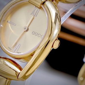 Dong Ho Gucci Horsebit Nu Dang Lac Mau Vang Super Fake Cao Cap 28mm 6