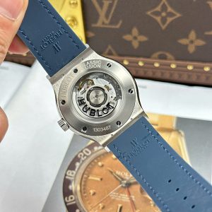 Dong Ho Hublot Classic Fusion Titanium Blue Dial Che Tac 85 Grams Xuong JJZ 42mm 3