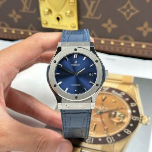 Đồng Hồ Hublot Classic Fusion Titanium Blue Dial Chế Tác 85 Grams Xưởng JJZ 42mm (6)