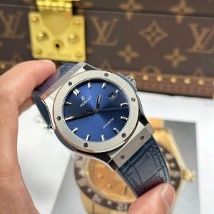 Đồng Hồ Hublot Classic Fusion Titanium Blue Dial Chế Tác 85 Grams Xưởng JJZ 42mm (6)