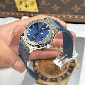 Dong Ho Hublot Classic Fusion Titanium Blue Dial Che Tac 85 Grams Xuong JJZ 42mm 7