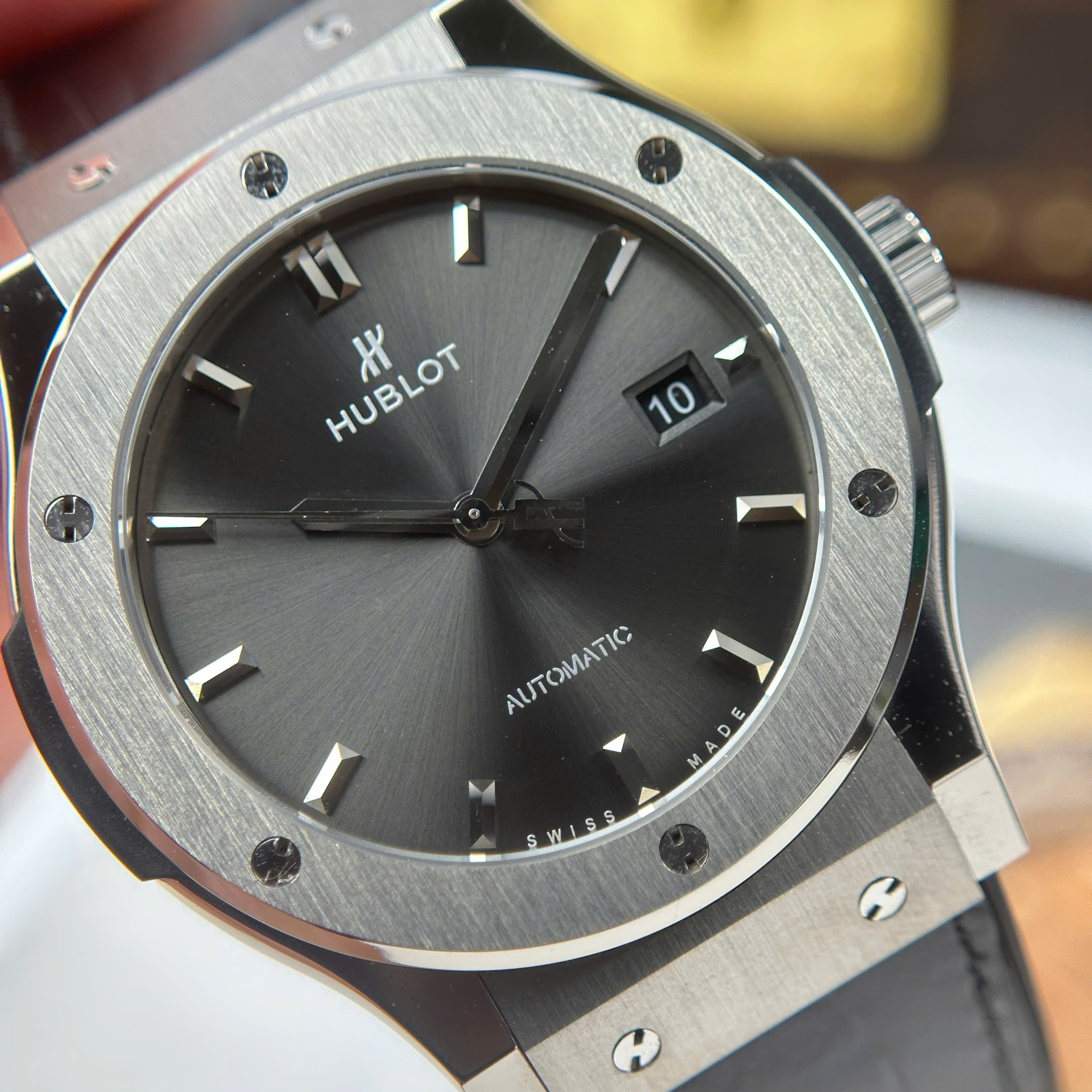 Đồng Hồ Hublot Classic Fusion Titanium Gray Dial Chế Tác 85 Grams Xưởng JJZ 42mm (12) Dong Ho Hublot Classic Fusion Titanium Gray Dial Che Tac 85 Grams Xuong JJZ 42mm 12