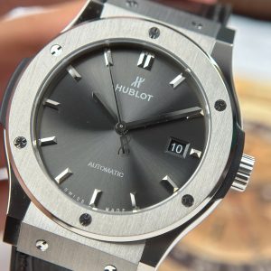 Dong Ho Hublot Classic Fusion Titanium Gray Dial Che Tac 85 Grams Xuong JJZ 42mm 7