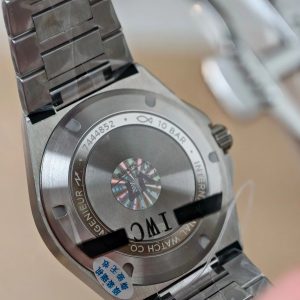 Dong Ho IWC Schaffhausen Ingenieur Replica Cao Cap Nhat Mat Xanh La Nha May V7 40mm 3