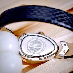 Đồng Hồ Just Cavalli Embellished Nữ Dây Da Màu Đen Like Auth Máy Pin 30mm (1)