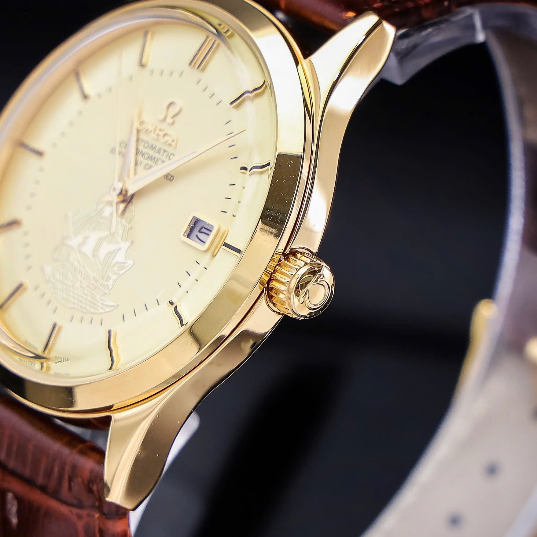 Đồng Hồ Omega Bản Đồ Fake Cao Cấp Máy Cơ Automatic Nhật Dây Da 40mm (3) Dong Ho Omega Ban Do Fake Cao Cap May Co Automatic Nhat Day Da 40mm 3