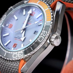 Dong Ho Omega Fake Cao Cap Planet Ocean 600M Day Cao Su May Automatic Nhat 42mm 4