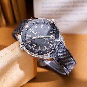 Dong Ho Omega Fake Cao Cap Planet Ocean 600M Fake May Nhat Mau Xam 42mm 12