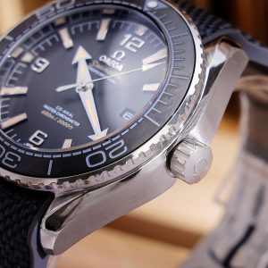 Đồng Hồ Omega Fake Cao Cấp Planet Ocean 600M Fake Máy Nhật Màu Xám 42mm (8)