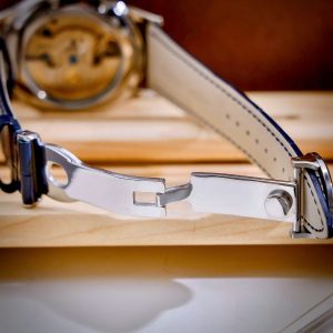 Dong Ho Patek Philippe Co Lo May Nam Day Da Mau Xanh Duong May Nhat 43mm 11