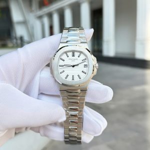 Đồng Hồ Patek Philippe Nautilus 5711 Mặt Số Trắng Tinh Chỉnh Nhà Máy BBF 40mm (1)