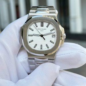 Đồng Hồ Patek Philippe Nautilus 5711 Mặt Số Trắng Tinh Chỉnh Nhà Máy BBF 40mm (1)