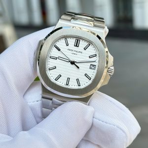 Đồng Hồ Patek Philippe Nautilus 5711 Mặt Số Trắng Tinh Chỉnh Nhà Máy BBF 40mm (1)