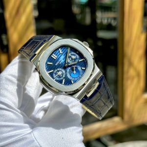 Đồng Hồ Patek Philippe Nautilus 5740G Chế Tác Cao Cấp Nhất Mặt Xanh Blue 40mm (2)