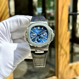 Đồng Hồ Patek Philippe Nautilus 5740G Chế Tác Cao Cấp Nhất Mặt Xanh Blue 40mm (2)