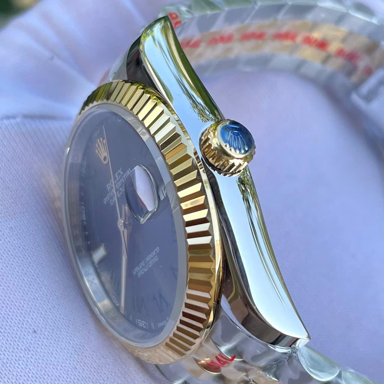 Đồng Hồ Rolex DateJust Fake Máy Cơ Nhật Mặt Số Wimbledon Dây Jubilee 41mm (3) Đồng Hồ Rolex DateJust Fake Máy Cơ Nhật Mặt Số Wimbledon Dây Jubilee 41mm (6)