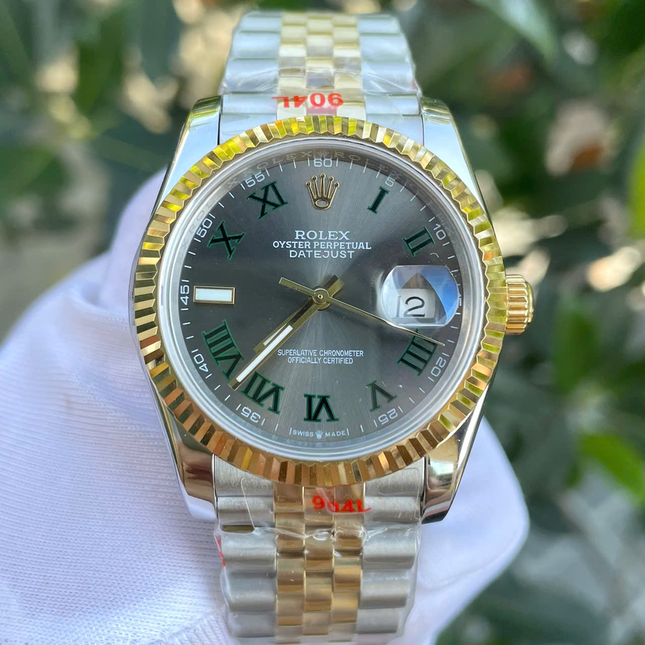 Đồng Hồ Rolex DateJust Fake Máy Cơ Nhật Mặt Số Wimbledon Dây Jubilee 41mm (5) Đồng Hồ Rolex DateJust Fake Máy Cơ Nhật Mặt Số Wimbledon Dây Jubilee 41mm (6)