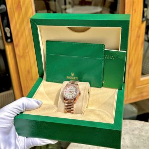 Dong Ho Rolex Datejust 278285RBR Nu Dinh Da Mat Xa Cu Replica Cao Cap 31mm 3