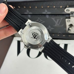 Đồng Hồ Vacheron Constantin Overseas Dual Time 47450 Dây Cao Su Mặt Xám 9F 42mm (5)