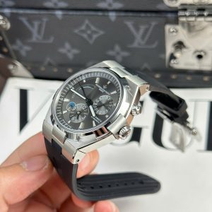 Dong Ho Vacheron Constantin Overseas Dual Time 47450 Day Cao Su Mat Xam 9F 42mm 11