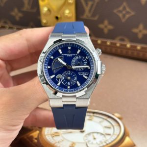 Đồng Hồ Vacheron Constantin Overseas Dual Time 47450 Dây Cao Su Màu Xanh 9F 42mm (5)