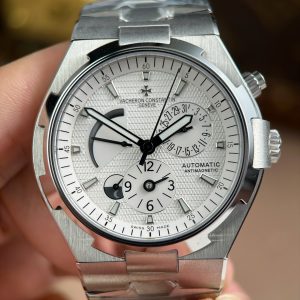 Dong Ho Vacheron Constantin Overseas Dual Time 47450 Nam Day Kim Loai Xuong 9F 42mm 1