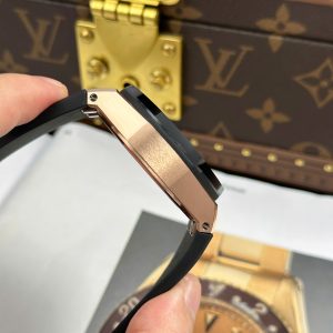 Đồng Hồ Audemars Piguet Chế Tác Royal Oak Offshore Chronograph 26420 Mạ Vàng Hồng Mặt Đen Xưởng APP 43mm (2)