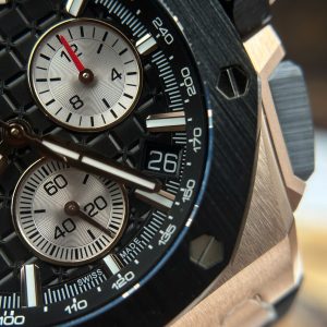 Đồng Hồ Audemars Piguet Chế Tác Royal Oak Offshore Chronograph 26420 Mạ Vàng Hồng Mặt Đen Xưởng APP 43mm (2)