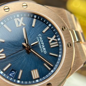 Đồng Hồ Chopard Alpine Eagle Chế Tác Mạ Vàng Hồng Mặt Xanh Dương Nhà Máy GH 41mm (2)