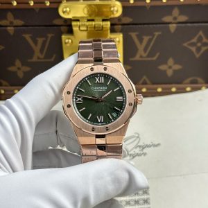 Đồng Hồ Chopard Alpine Eagle Chế Tác Mạ Vàng Hồng Mặt Xanh Lá Cây Nhà Máy GH 41mm (2)