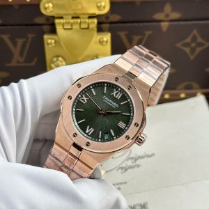 Đồng Hồ Chopard Alpine Eagle Chế Tác Mạ Vàng Hồng Mặt Xanh Lá Cây Nhà Máy GH 41mm (2)