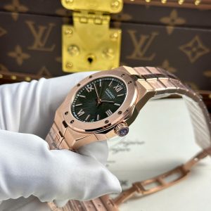 Đồng Hồ Chopard Alpine Eagle Chế Tác Mạ Vàng Hồng Mặt Xanh Lá Cây Nhà Máy GH 41mm (2)